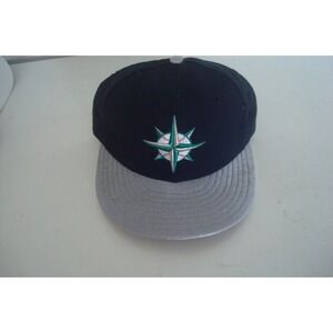 SEATTLER MARINERS NEW ERA  FITTED SZ 6 3/4 DEADSTOCK HAT CAP VINTAGE H4